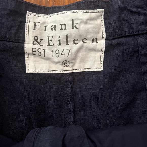 FRANK & EILEEN Waterford Waking Shorts 4.5” Italian Performance Linen Navy - Picture 7 of 9